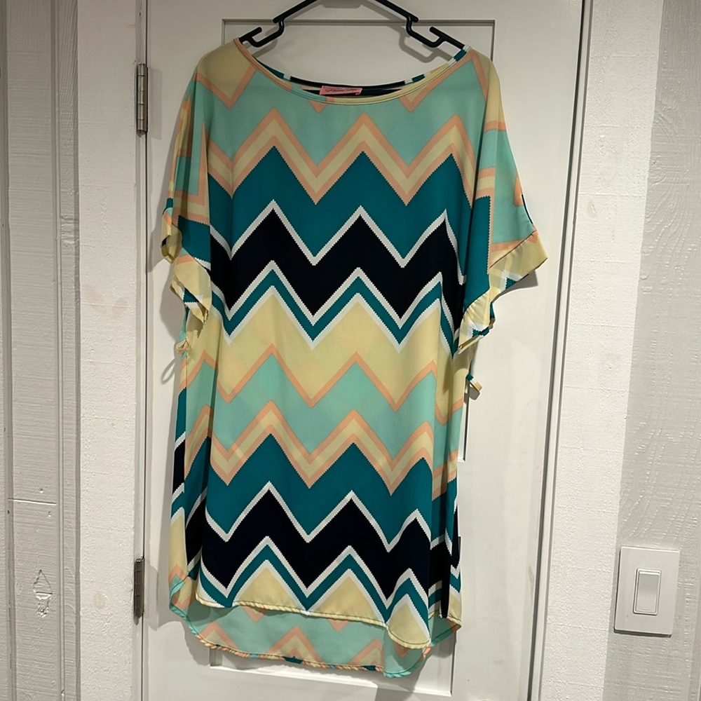 Glamour Farms Chevron Dress